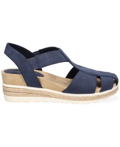 Easy Street Freeport Wedge Sandals In Brown