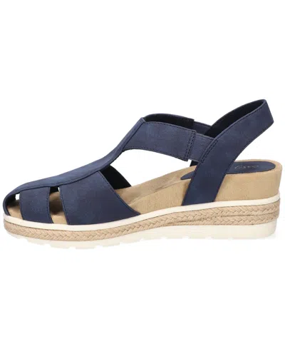 Easy Street Freeport Wedge Sandals In Brown