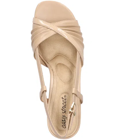 Easy Street Delite Dress Sandals In Gold