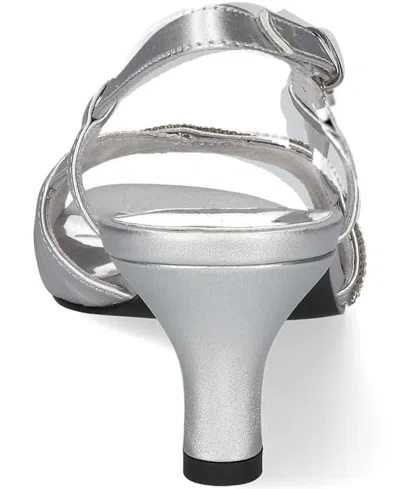 Easy Street Delite Dress Sandals In Gray