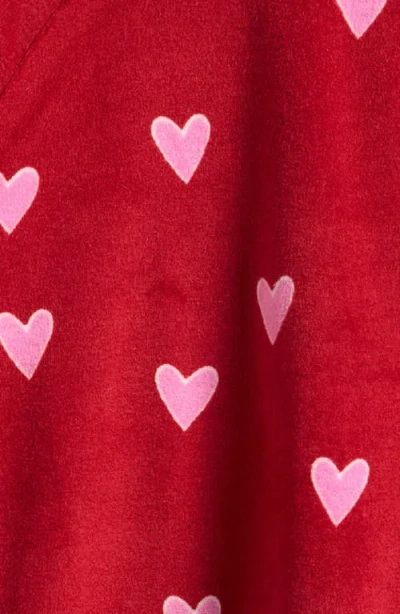 Honeydew Kids' Snuggle Up Print Lounge Sweatshirt & Joggers Set In Red