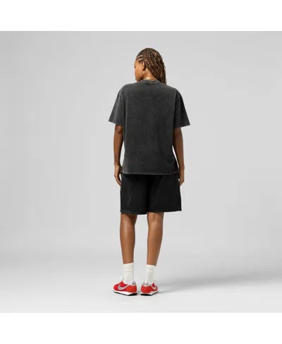 Mitchell & Ness Women's Black Baltimore Ravens Team Dynamic Boyfriend Mineral Wash T-shirt In Black