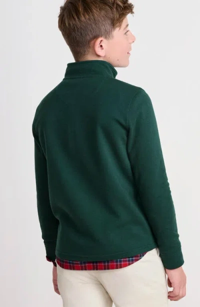 Vineyard Vines Kids' Saltwater Quarter Zip Pullover In Green