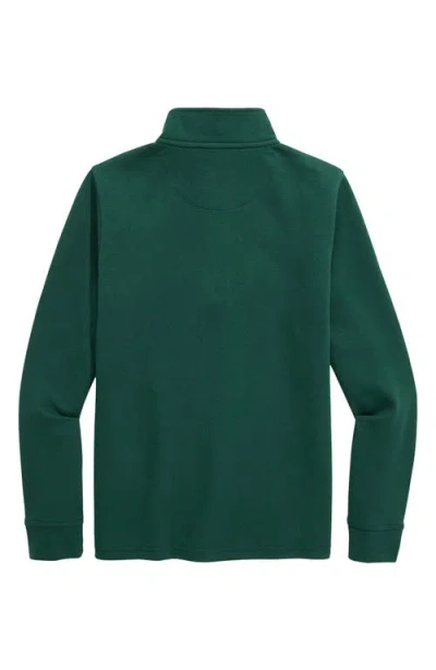 Vineyard Vines Kids' Saltwater Quarter Zip Pullover In Green