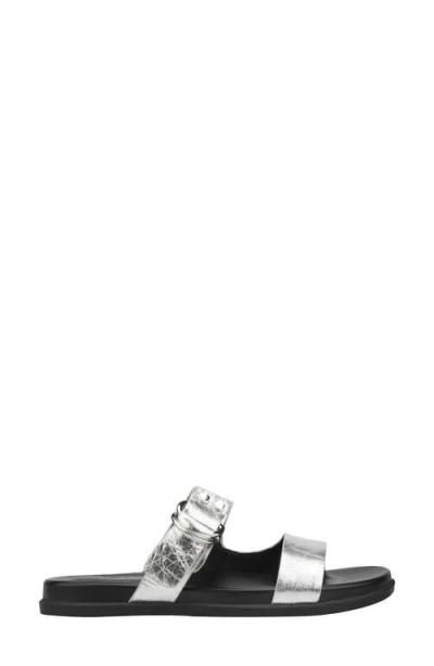 Marc Fisher Ltd Gia Slide Sandal In Metallic