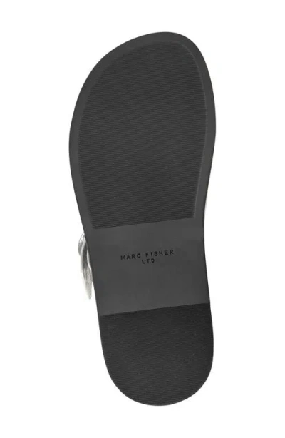 Marc Fisher Ltd Gia Slide Sandal In Metallic