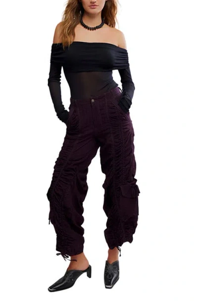 Free People Forget Me Not Off The Shoulder Mesh Bodysuit In Black