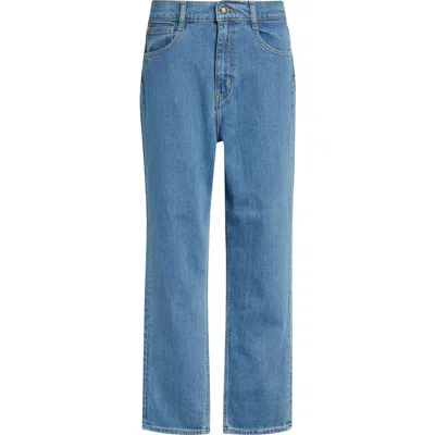 St John St. John Isabel High Waist Ankle Straight Leg Jeans In Blue