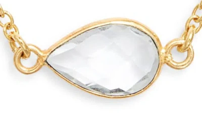 Kiara By Ki-ele Elisabeth Rainbow Station Necklace In Gold