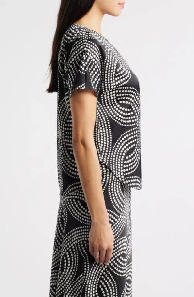 Anne Klein Abstract Print Blouse In Multi