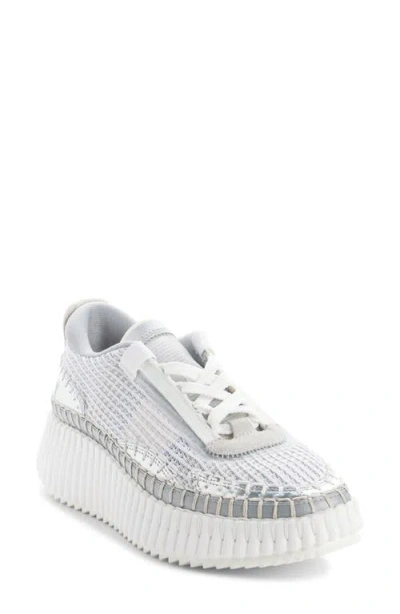 Chloé Chloe Women Multicolor Fabric Nama Sneakers In Animal Print