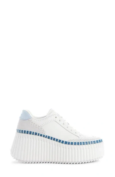 Chloé Nama Platform Sneaker In White