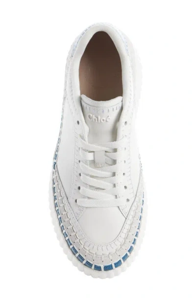 Chloé Nama Platform Sneaker In White