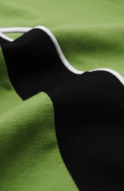 Students Captain Colorblock Long Sleeve Cotton Polo Shirt In Brown