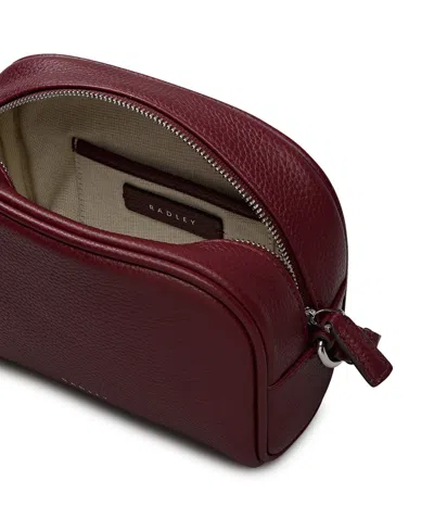 Radley London The Daily Small Zip Around Cross Body Handbag In Burgundy