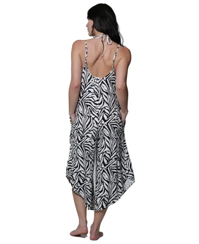 J Valdi Women's Flowy Pull-on Swim Jumper In Multi