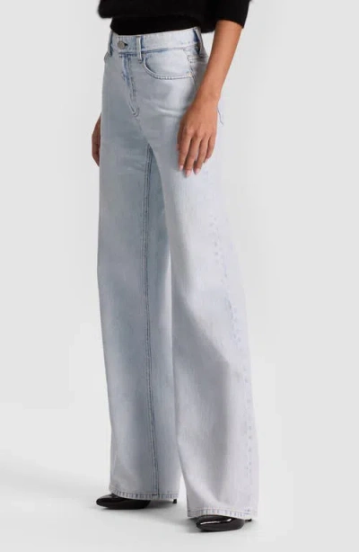 Alice And Olivia Alice + Olivia Chic High Waist Wide Leg Jeans In White