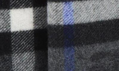 Burberry Ekd Check Reversible Double Face Cashmere Fringe Scarf