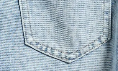 Tractr Kids' Wide Leg Leopard Print Jeans In Blue