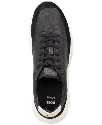 Hugo Boss Men's Vinston Runn Lace-up Sneakers In Gray