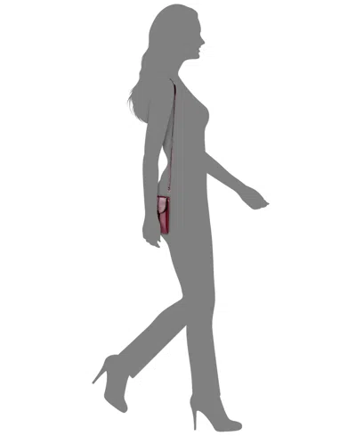 Gigi New York Emmie Leather Phone Crossbody Bag In Burgundy