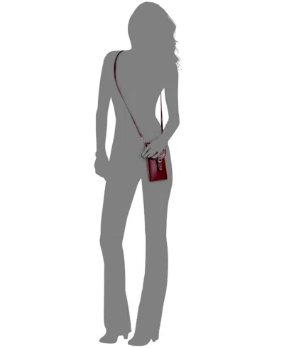 Gigi New York Emmie Leather Phone Crossbody Bag In Burgundy
