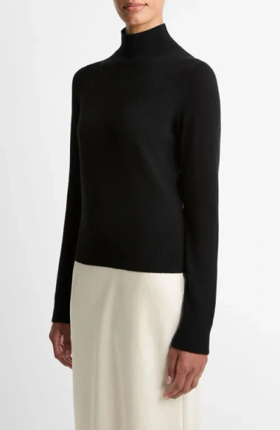 Vince Turtleneck Cashmere Sweater In Black