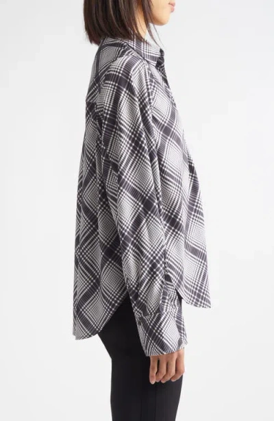 Derek Lam 10 Crosby Wesley Lattice Print Button-up Shirt In Multi