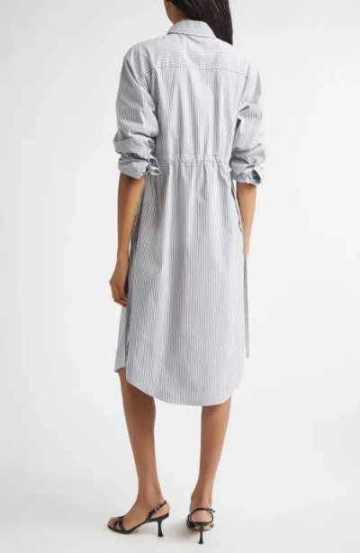 Derek Lam 10 Crosby Annalisa Long Sleeve Midi Shirtdress In White