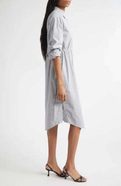 Derek Lam 10 Crosby Annalisa Long Sleeve Midi Shirtdress In White
