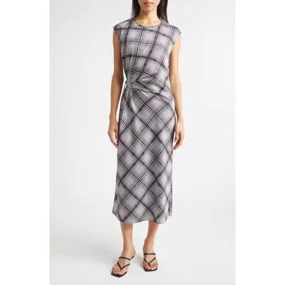 Derek Lam 10 Crosby Adelita Lattice Print Midi Dress In Multi