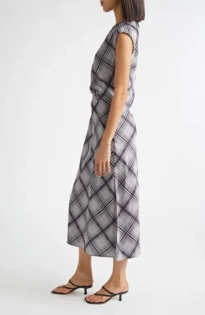 Derek Lam 10 Crosby Adelita Lattice Print Midi Dress In Multi