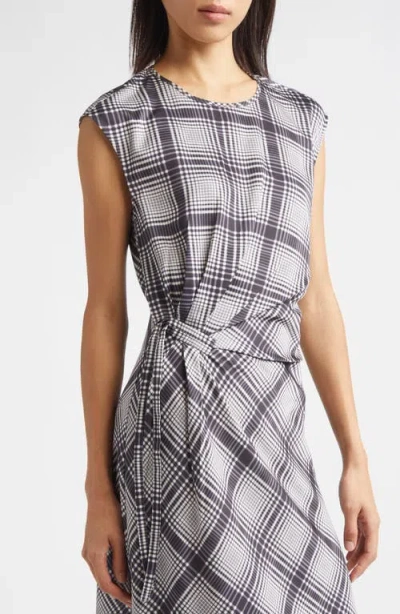 Derek Lam 10 Crosby Adelita Lattice Print Midi Dress In Multi