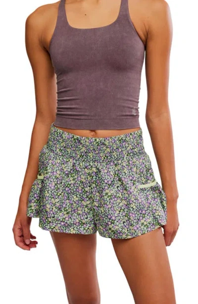 Free People Fp Movement Get Your Flirt On Shorts In Gray