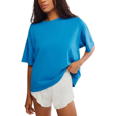 Free People Fp Movement Tackle Cotton T-shirt In Blue