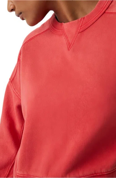 Free People Intercept Cotton Blend Sweatshirt In Red