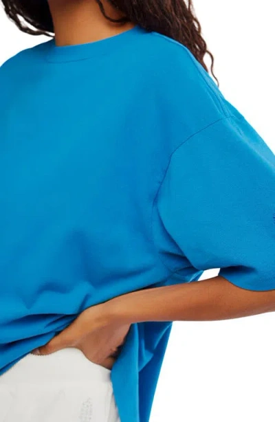 Free People Fp Movement Tackle Cotton T-shirt In Blue