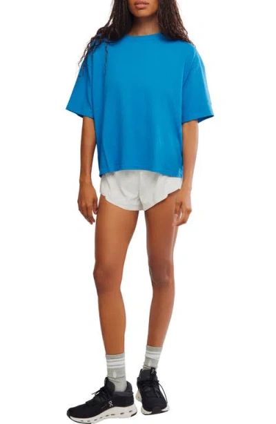 Free People Fp Movement Tackle Cotton T-shirt In Blue