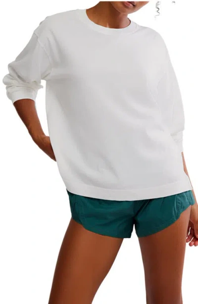 Free People Hustle Layer Knit Top In White