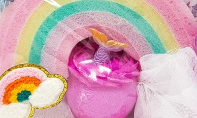 Sunshine & Glitter Kids' Mermaid Dreams Bath Set In Multi