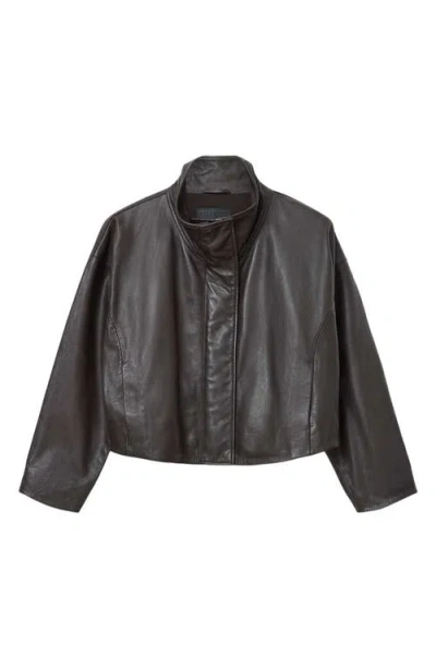 Allsaints Ryder Leather Jacket In Brown
