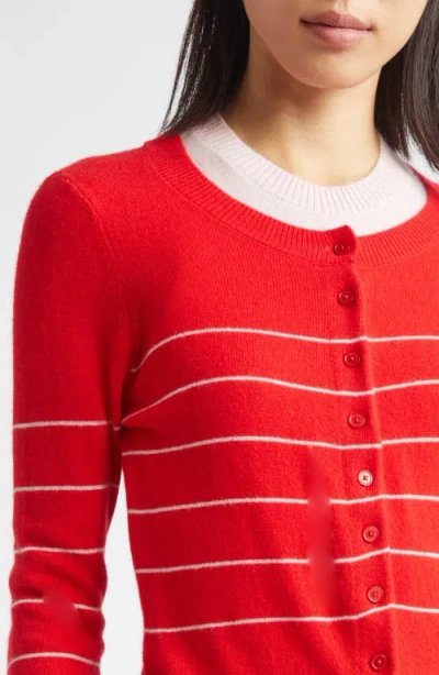 Derek Lam 10 Crosby Vernon Double Layer Wool Cashmere Sweater In Red