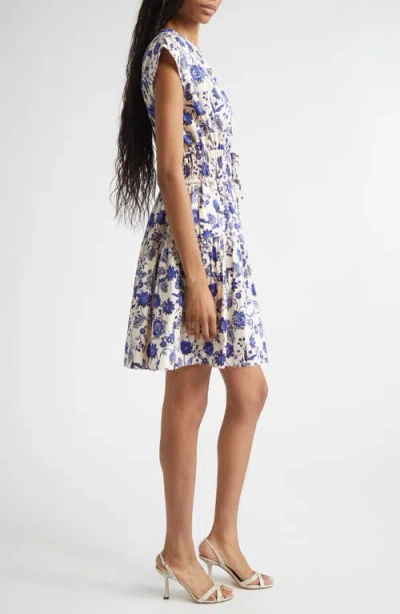 Derek Lam 10 Crosby Tora Floral Poplin Fit & Flare Dress In Multi