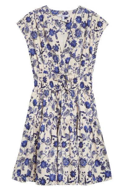 Derek Lam 10 Crosby Tora Floral Poplin Fit & Flare Dress In Multi