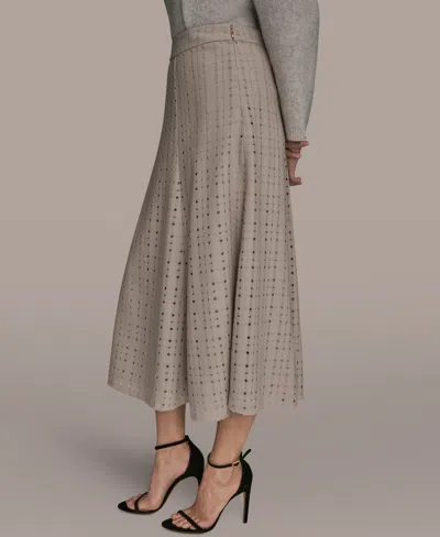 Donna Karan Women's Side Zip A-line Skirt In Neutral