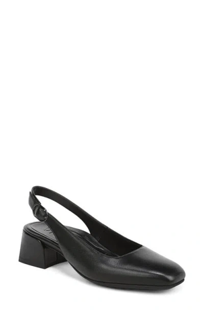 Vionic Reyes Block Heel Slingback Pump In Black