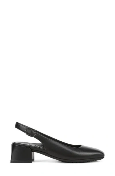 Vionic Reyes Block Heel Slingback Pump In Black