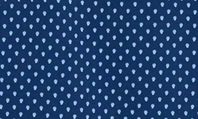 Wrk W.r.k Basic Slim Fit Navy Micropaisley Performance Button-up Shirt In Blue