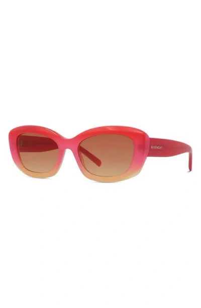 Givenchy Gv Day 54mm Geometric Sunglasses In Pink