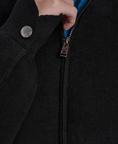 Dkny Women's Zip Up Sweater Jacket In Black